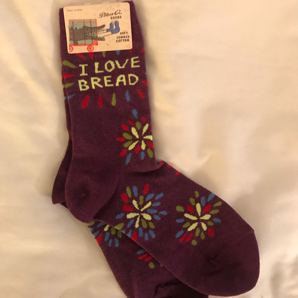 “I love bread” socks